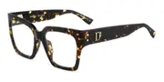 Dsquared2 D2 0151/G Asian Fit 086 Women’s Glasses Tortoiseshell Size 55 - Private Health Rebate - Blue Light Block Available