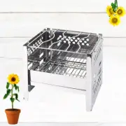 Folding Grill Outdoor Camping Stove Mini Burning Square Cookware