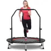 40" Foldable Mini Trampoline for Adults and Kids Exercise Rebounder with Red