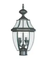 Livex Monterey 2-Light Bronze Outdoor Post Lantern