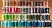 Embroidery Thread, Polyester, Set of 60 Double Snap Spools, 600 yds, 40W