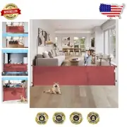 Durable 80-Inch Child & Pet Safety Gate - Indoor/Outdoor Retractable Design