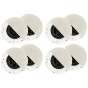 Acoustic Audio R192 Frameless In Ceiling Speakers Flush Mount 4 Pair Pack
