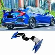 For Honda Civic Sedan 2016-2021 Blue Rear Spoiler Tail Trunk Lip Wing Gull wing (for: Honda Civic)