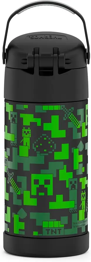 預購 美國 THERMOS 膳魔師 Minecraft 不鏽鋼直飲水壺 保溫杯 保冷杯 兒童水壺 保溫瓶