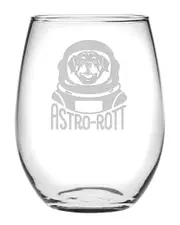 Susquehanna Glass 21oz Astro-Rott Stemless Wine Set of 4