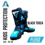 MX TRAIL 兒童鞋 MOTOCROSS 防護兒童 FLEUZ 黑色 TOSCA