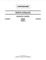 New Holland B90B Tier 3 Backhoe Loader Parts Catalog PDF/USB - 87659786NA