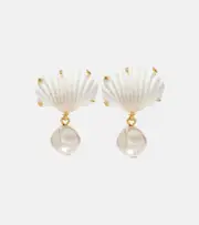 [Jennifer Behr] Jennifer Behr Isola faux-pearl drop earrings One Size white