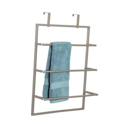 Over-The-Door 3-Tier Towel Rack BTH-08458 Satin Nickel