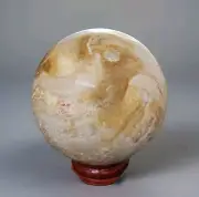 Crystal Coral Jade Sphere 2.625" - USA