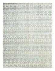 [The Handmade Collection] Fine Hand Knotted Wool Silver Rug 367X272cm