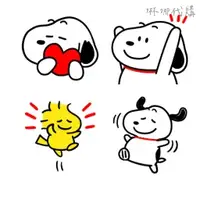 在飛比找蝦皮購物優惠-胖胖可愛♪史努比 表情貼 SNOOPY LINE 表情貼 日