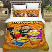 v1610 Bed Sheets Cartoon M-Minions printed Bedding Sets exquisite bed supplies set duvet cover comforter set bedding set luxury Birthday Gift 3-Piece