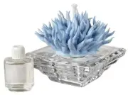 New Gift Set Italy Carlucci Italian Crystal Base Porcelain Coral Diffuser- Blue