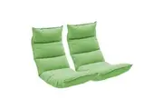 SOGA 2X Foldable Tatami Floor Sofa Bed Meditation Lounge Chair Recliner Lazy Couch Green