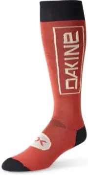Dakine Mens's Thinline Socks Tandoori Spice/Black S/M