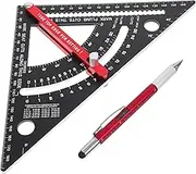 Combination Square Tool Aluminum Square Triangle Ruler Movable Ruler Precision Gauge Metric Imperial Measurement