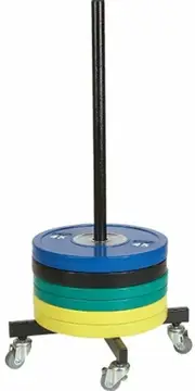 Bumper Plate Storage Rack / Trolley - 260kg Load Capacity