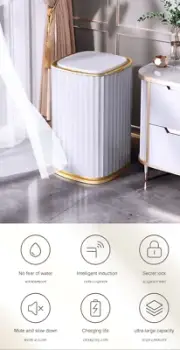 Smart Sensor Garbage Bin Kitchen Bathroom Toilet Trash Can Best Automatic Induct