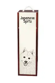 Japan-Spitz Wine Box With Dog Art-Dog