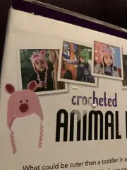 New Crocheted Animal Hats Wild Hats to Create 10 Patterns NIB Crochet Yarn Kit