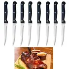 8 Steak Knives Set Serrated Steel Utility Steakhouse Cutlery Utensils