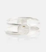[Gucci] Gucci Interlocking G sterling silver ring M silver
