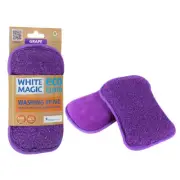 White Magic Eco Cloth Glass/Dish/Cutlery Washing/Scrubbing Sponge/Wipe/Pad Grape