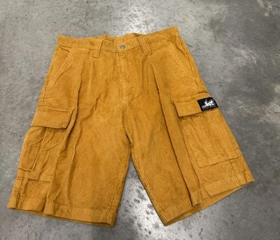 90s Lost Baggy Shorts Corduroy Men’s Size 36 NWOT Yellow Jnco Skateboarding