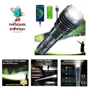 Rechargeable Flashlights 980000 High Lumens,.6 Super Bright LED Flashlight,Ta...