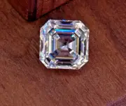 3 Ct VVS1 Certified Vintage Asscher Cut Lab Grown Stone Diamond Natural D Color