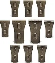 10 PCS Brick Hook Clips, Amaezorx Steel Brick Clips for Hanging Outdoors, Heavy Duty Brick Hooks Clips Without Drilling for Pictures Lights Wreaths Hanger Fits 2.25-2.45 Inch High Bricks
