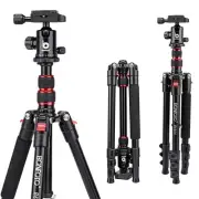 B690A Camera Tripod for Travel,Lightweight Aluminum Portable DSLR Tripod with...