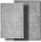 BOANKODU Bathroom Rugs Sets 2 Piece, Ultra Soft Absorbent Bath Mat Chenille Bath