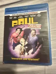 PAUL Unrated Blu-ray + DVD Seth Rogen Simon Pegg -Brand NEW, SEALED
