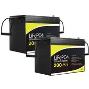 2 Pack 200Ah 12V Lithium Battery Replace SLA