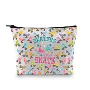 BDPWSS Roller Skating Gifts Roller Skater Makeup Bag Roller Skating Lover Gif...