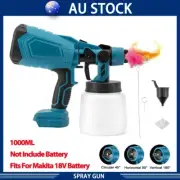 Cordless High Pressure Spray Gun Airless Paint Sprayer For Makita 18V Battery