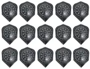 5 New Sets Harrows Quadro Standard Dart Flights – Gray Dartboard