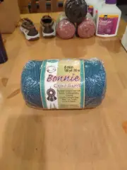 Bonnie Macrame Braid Craft Cord Denim Blue 6mm 100 Yards Heat Fusible.