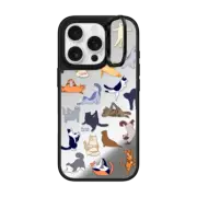 iPhone 16 Pro Mirror Ring Stand Case MagSafe Compatible YOGA CATS