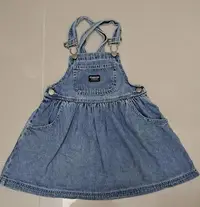 在飛比找Yahoo!奇摩拍賣優惠-OSHKOSH NEVERLAND 女童 連身裙 牛仔裙 吊