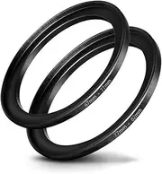 FANZR 67mm-77mm & 77mm-82mm Step Up Ring, Camera Lens Filter Step-Up Ring, Premium Aluminum (2 Pack)