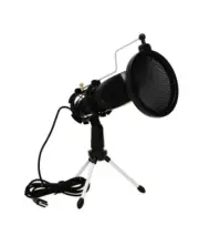 USB Microphone, PC Gaming wi/Pop Filter for Streaming, Podcasting, Tripod Stand