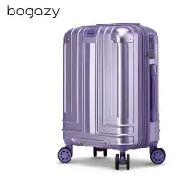 在飛比找Yahoo奇摩購物中心優惠-Bogazy 迷宮迴廊 20吋菱格紋可加大行李箱登機箱(女神
