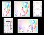UNICORN RAINBOW CLOUDS LIGHT SWITCH COVER PLATE OR OUTLET