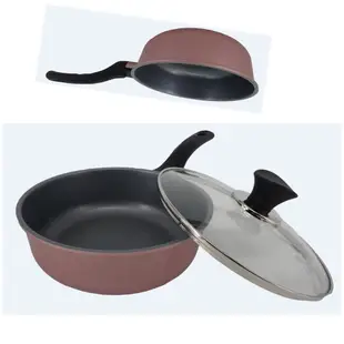 韓國Ecoramic鈦晶石頭抗菌不沾鍋- 20cm小家庭萬用鍋 (含鍋蓋) (8.9折)