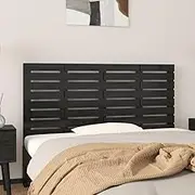 Bed Headboard, Beds Head Frame Wall Headboard Black 141 cm Solid Wood Pine