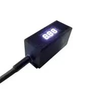 Handmade Guitar Effect Voltage Meter with 9V Battery Snap, Compact, White